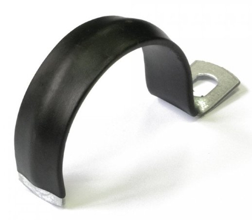 Скоба металлическая однолапковая с полимерным покрытием СМО-П 48-50 (50 шт) (PR08.6013)