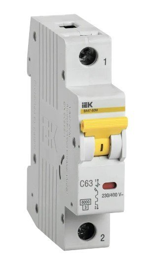 ВА47-60M 1Р 63А 6кА С (MVA31-1-063-C)