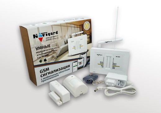 GSM сигнализация радиоканальная с WI-FI модулем NAVIgard NV 8321W KIT