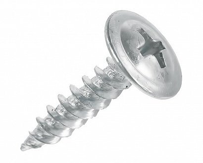 Саморез с полусферической головкой и прессшайбой Промрукав Саморез 4,2х32 с прессшайбой, острый, цинк (200 шт)(PR08.3647)