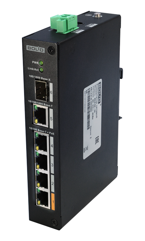 Коммутатор 4-портовый неуправляемый BOLID BOLID SW-104 версия 2