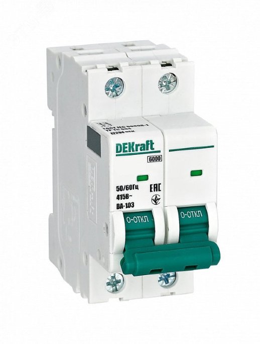 Автоматический выключатель Schneider Electric 12287DEK (2Р 10АC ВА-103 6кА)