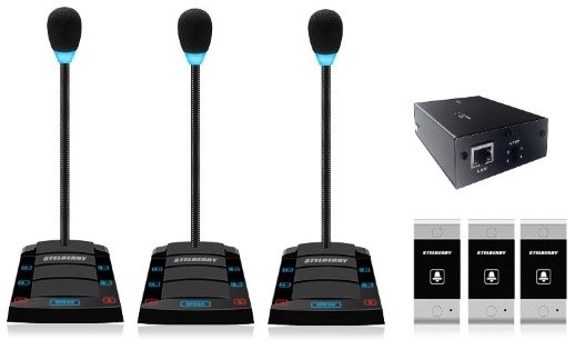 Устройство переговорное клиент-кассир, дуплексное, с записью переговоров STELBERRY SX-420/3