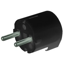 Вилка кабельная с боковым вводом кабеля, черная (DIS13083N)
