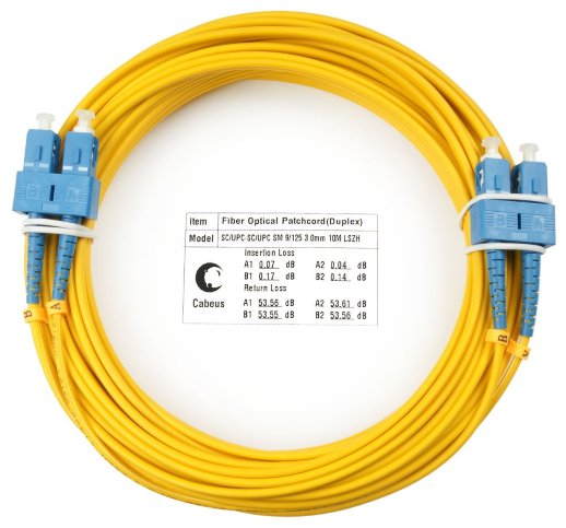 Патч-корд оптический CABEUS FOP(d)-9-SC-SC-1m (7364c)