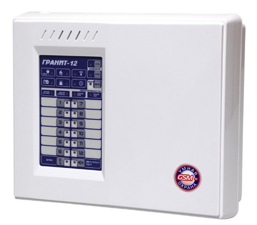 Прибор приемно-контрольный охранно-пожарный со встроенным коммуникатором GSM Сибирский Арсенал Гранит-12А GSM