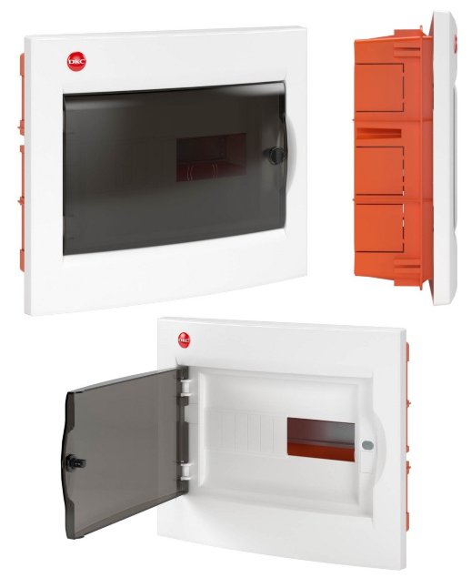 Щиток встраиваемый с дверцей 12 модулей IP41 белый (RB12B4TWD)