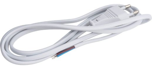 ШУ02 ШВВП 2х0,75мм2, белый, 1,7м (SQ1305-0011)