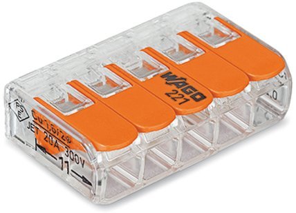 Клеммник для провода WAGO WAGO 221-415 клемма 5-проводная