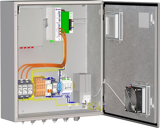 Шкаф монтажный с обогревом и вентиляцией Тахион ТШ-1В-08