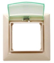 Рамка Valena 1 пост, IP44, слоновая кость (774350)