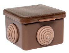 КМР-030-036 пылевлагозащитная (65х65х50) тёмное дерево (plc-kmr2-030-036-t)