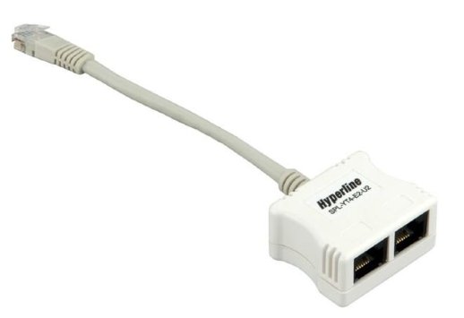 Разветвитель RJ-45 Hyperline SPL-YT4-E2-E2