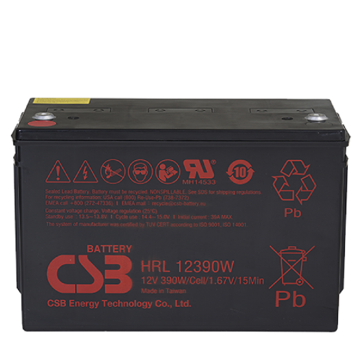 Аккумулятор герметичный свинцово-кислотный CSB CSB HRL 12390W FR