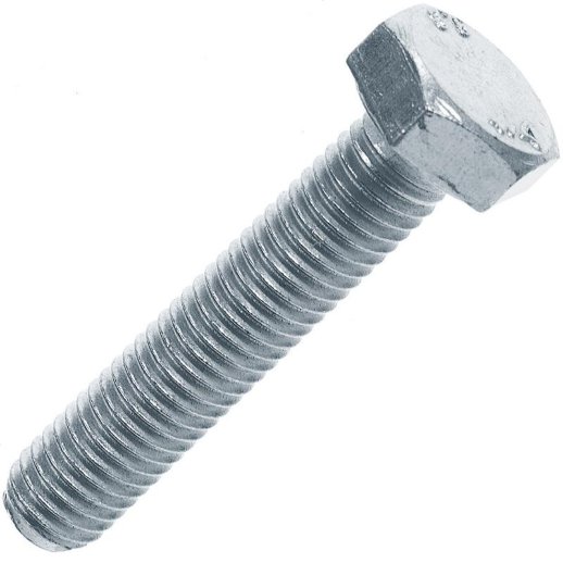 Болт с шестигранной головкой оцинкованный М8х16 (DIN 933) (100 шт) (PR08.2785)