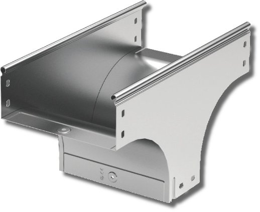 Ответвитель Т-образный вертикальный в комплекте с крепежными элементами и соединительными пластинами, необходимыми для монтажа ДКС Ответвитель TD Т-образный вертикальный основание 300 H50 (37515K)