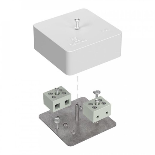 Коробка огнестойкая 75х75х30 для кабель-канала (40-0450-FR10.0-4)