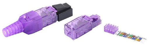 Разъем RJ-45 Hyperline PLUD-8P8C-S-C6-VL