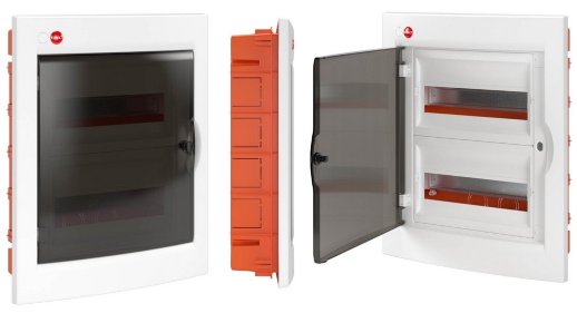 Щиток встраиваемый с дверцей 24 модуля IP41 белый (RB24B4TWD)