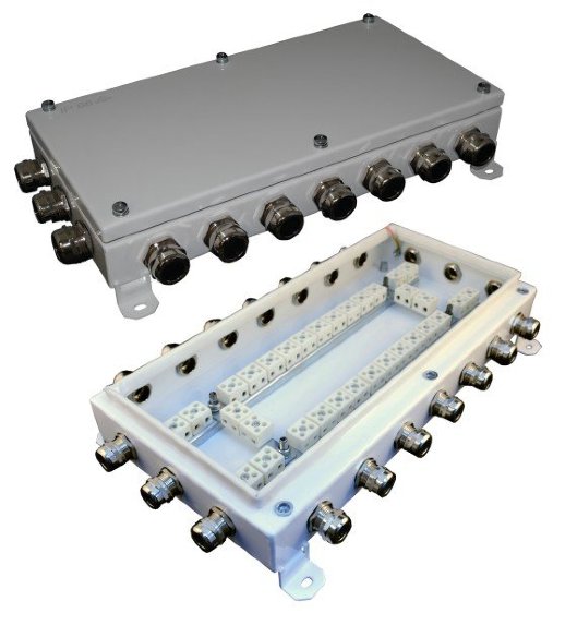 Коробка монтажная огнестойкая Гефест КМ-О (64к)-IP66-2040