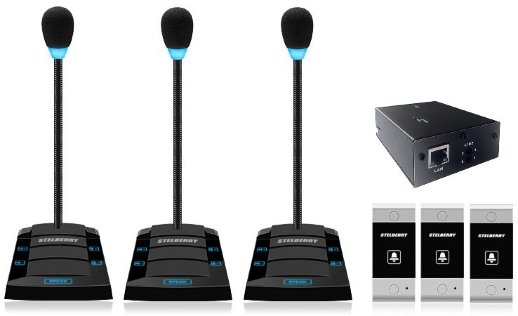 Устройство переговорное клиент-кассир, дуплексное, с записью переговоров STELBERRY SX-425/3