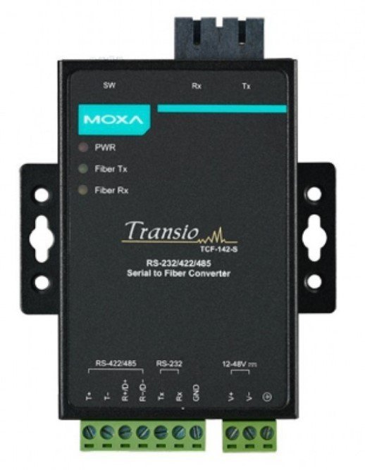 Преобразователь RS-232/422/485 в многомодовое оптоволокно MOXA TCF-142-M-SC