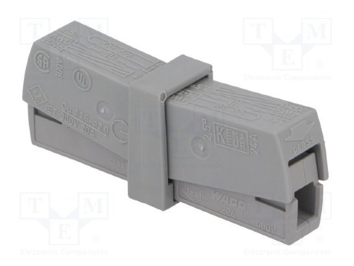 Клемма для светильников WAGO WAGO 224-201 Клемма для светильников, 2 нажимных разъема