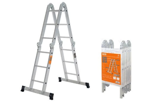 Лестница-трансформер алюминиевая TDM ЕLECTRIC ЛТА4х3, 4 секции,3 ступени (SQ1028-0303)