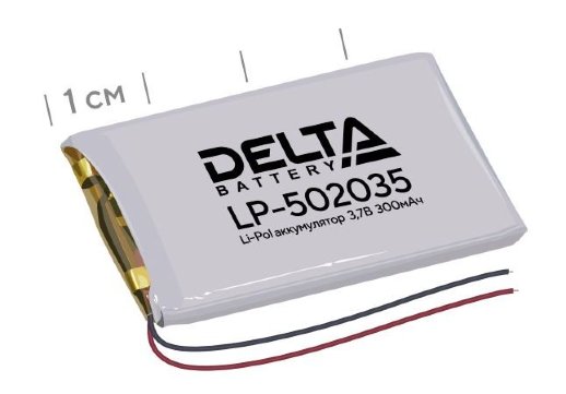 Аккумулятор литий-полимерный призматический Delta Delta LP-502035