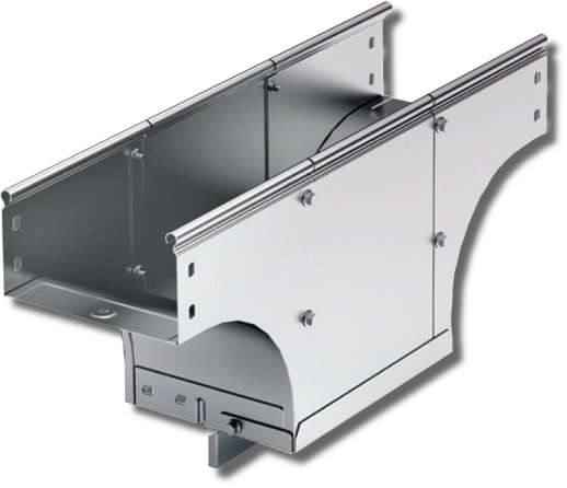 Ответвитель Т-образный вертикальный в комплекте с крепежными элементами и соединительными пластинами, необходимыми для монтажа ДКС Ответвитель TDS T-образный вертикальный основание 200 H50 (37584K)