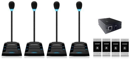 Устройство переговорное клиент-кассир, дуплексное, с записью переговоров STELBERRY SX-425/4