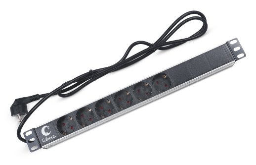 Блок розеток 19" CABEUS PDU-6P-2EU (7290c)