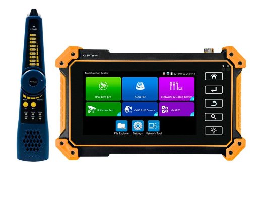 Многофункциональный тестовый видеомонитор для аналогового и IP видеонаблюдения Tezter TIP-H-T-5