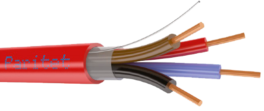 Кабель для систем ОПС и СОУЭ огнестойкий, с низким дымо и газовыделением Паритет КСРЭВнг(А)-FRLS 4х0,64 (0,35 кв мм)