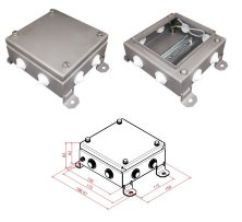 КМ IP54-1515, 8 вводов, нержавейка