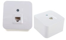 Розетка открытой установки RJ45 BLANCA одинарная, кат. 5Е, белый (BLNIA045001)