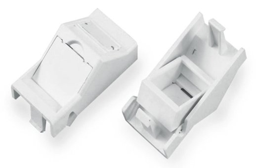 Вставка угловая 45x22.5 (аналог Mosaic) для 1 модуля формата Keystone Jack Hyperline SIP2A-1K-M45-22.5