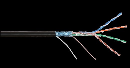 F/UTP 4pair, Cat5e, Solid, Out, PVC (NMC 4200B-BK)