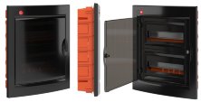 Щиток встраиваемый с дверцей 24 модуля IP41 черный (RB24B4TBDL)