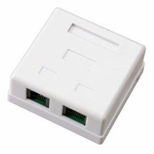 Розетка комбинированная внешняя, UTP RJ-45(8P8C) + RJ-11(6P-4C) REXANT (03-0120)