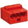 Клемма для распределительных коробок WAGO WAGO 243-804 Клемма MICRO 4-проводная красная