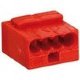 Клемма для распределительных коробок WAGO WAGO 243-804 Клемма MICRO 4-проводная красная