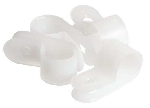 Клипса для кабеля NIKOMAX NMC-CHR08-WT-100 (100шт)