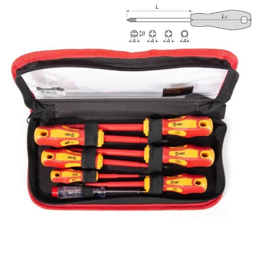 Набор диэлектрических отверток КВТ НИО-07 ПРОФИ