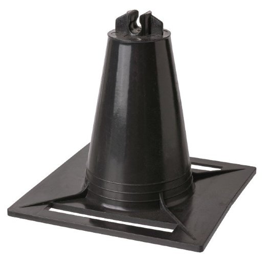 Держатель для плоской кровли универсальный 120х120х100 мм c 1 фиксатором для прута Ø8мм, без бетона TDM (SQ2402-3089)