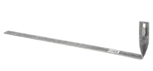 Держатель угловой под черепицу для прута Ø6-10мм, с пов. 90°, стальной крюк, осн.415мм TDM (SQ2402-3091)