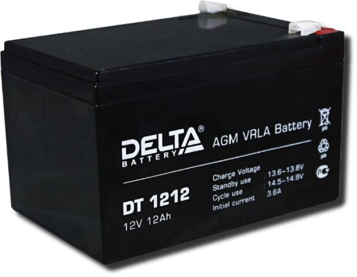 Аккумулятор герметичный свинцово-кислотный Delta Delta DT 1212