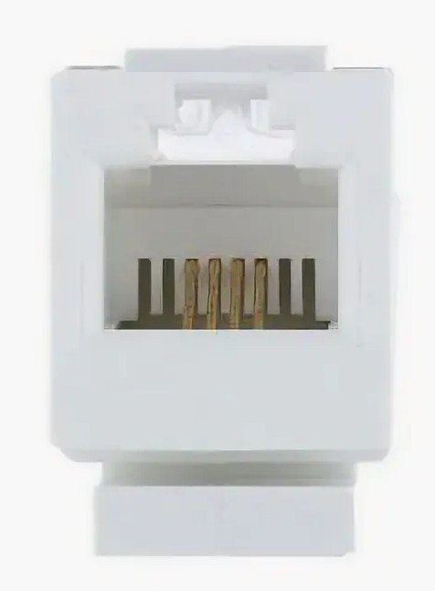 Механизм розетки телефонной RJ-11 4 контакта LK45 (855500)