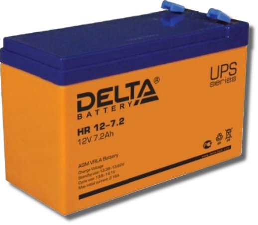 Аккумулятор герметичный свинцово-кислотный Delta Delta HR 12-7.2