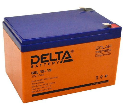 Аккумулятор герметичный свинцово-кислотный Delta Delta GEL 12-15